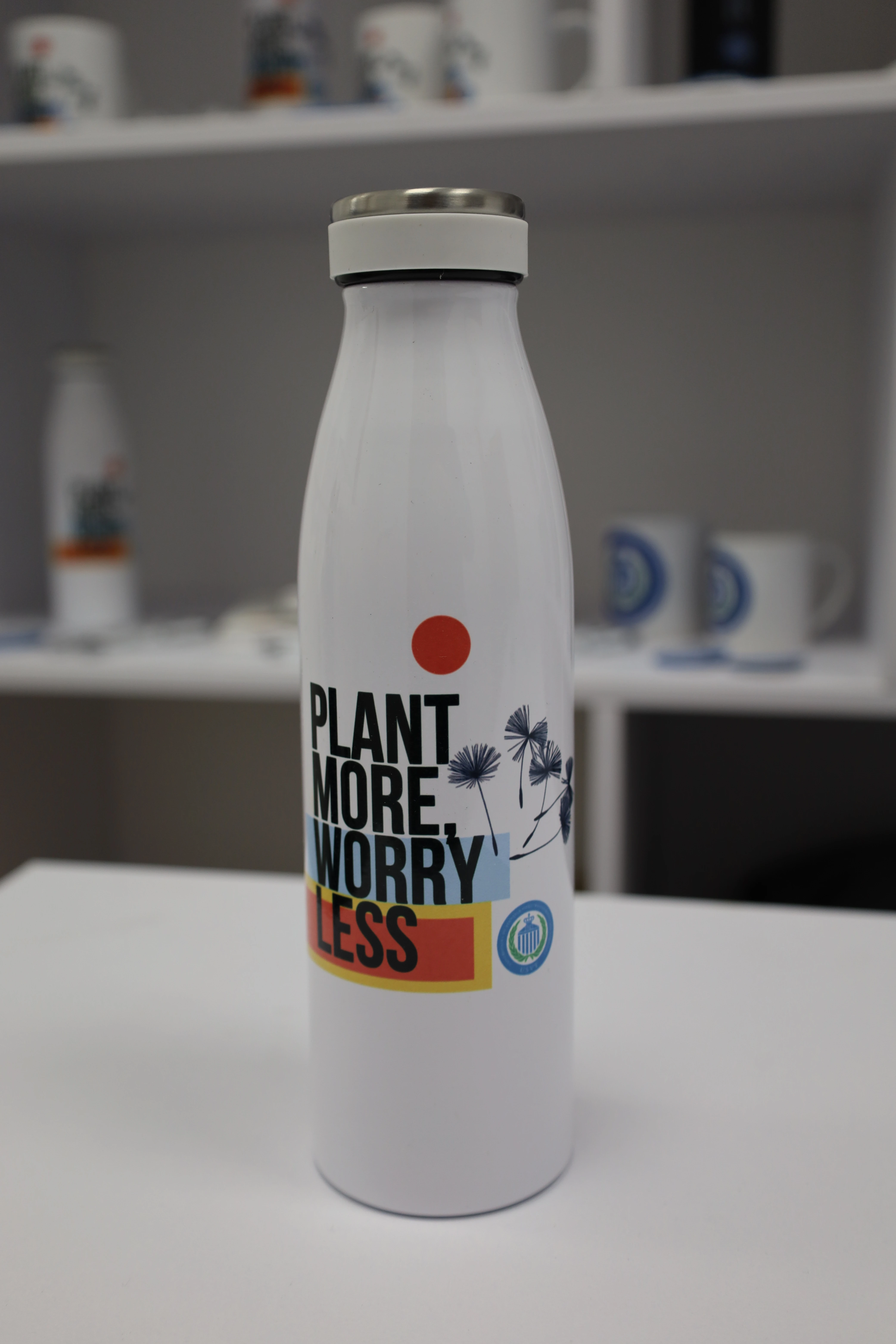 Sticlă de apă - Plant More, Worry Less